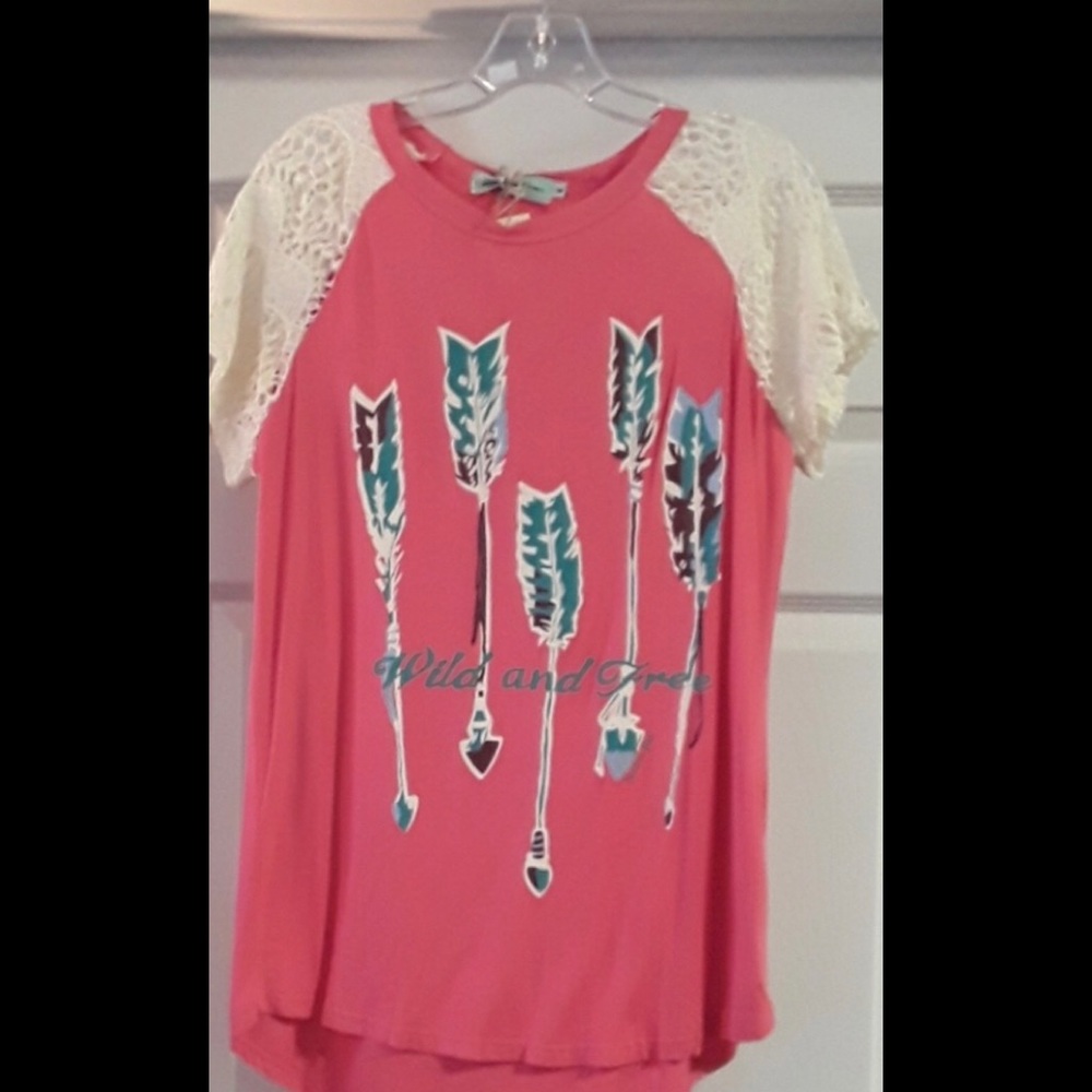 Emma  & Grace T shirt with lace